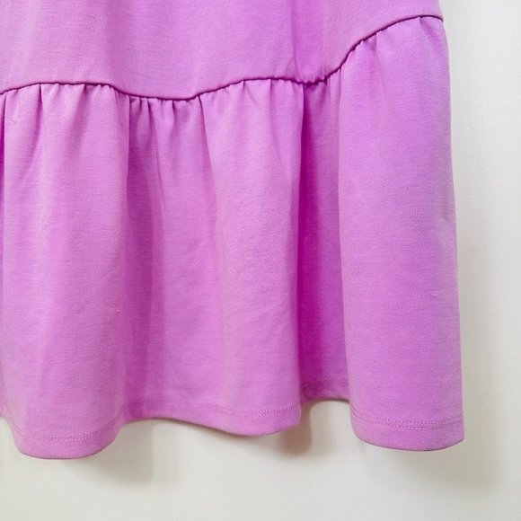 Who What Wear Women's Dress Medium Purple Midi Half Length Sleeve Ruffle Hem New - Picture 5 of 12